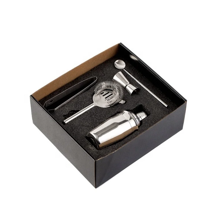 Professional Cocktail Shaker Bar Set Stainless Steel